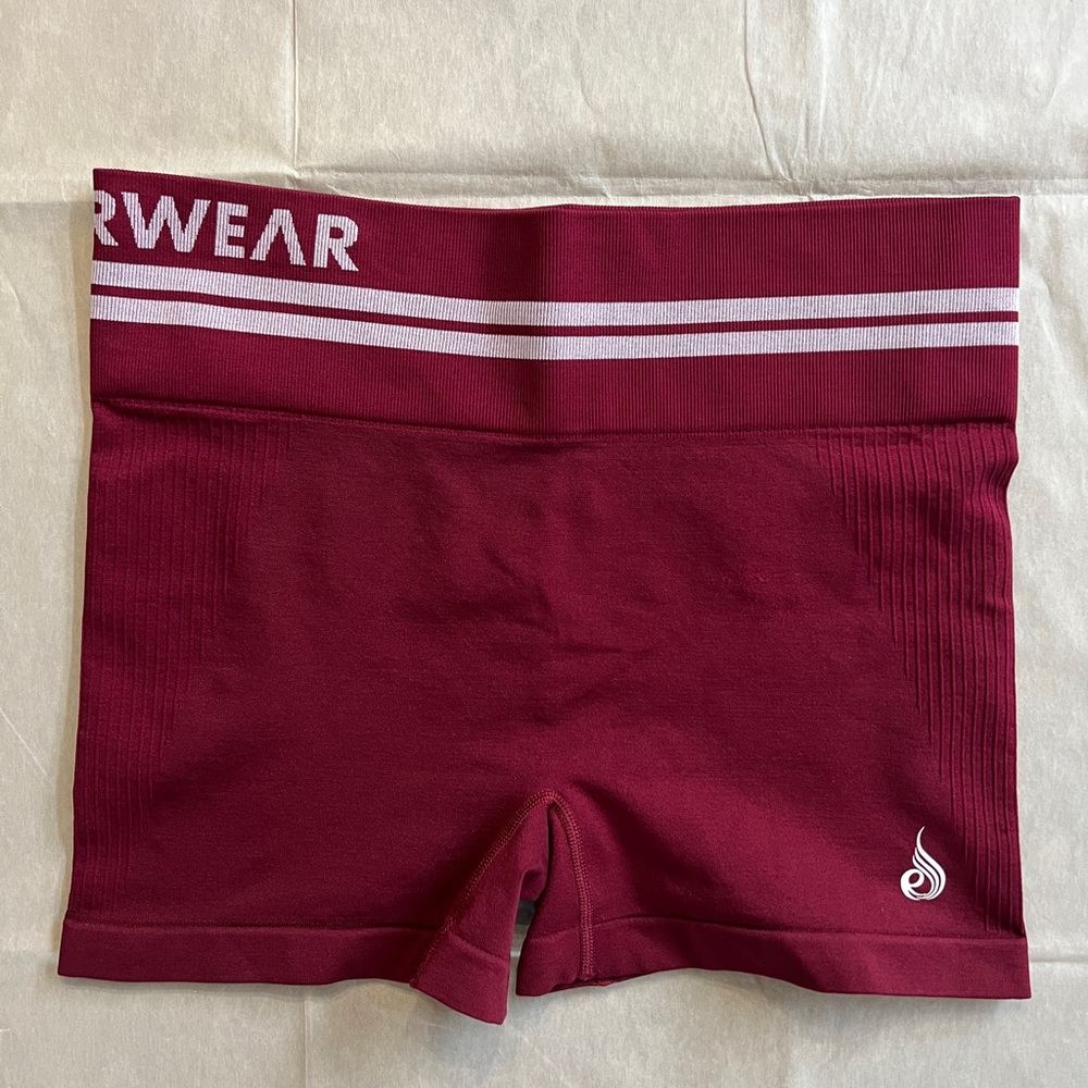Ryderwear Freestyle Seamless Burgundy High Waisted Shorts